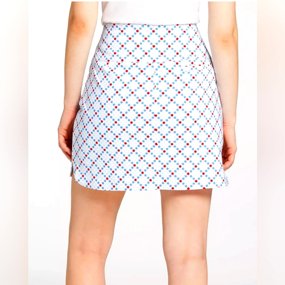 NWT🔥Tummy Control Lady Hagen Skort Red & Blue Stars 🤩 XS or Med - Picture 8 of 14
